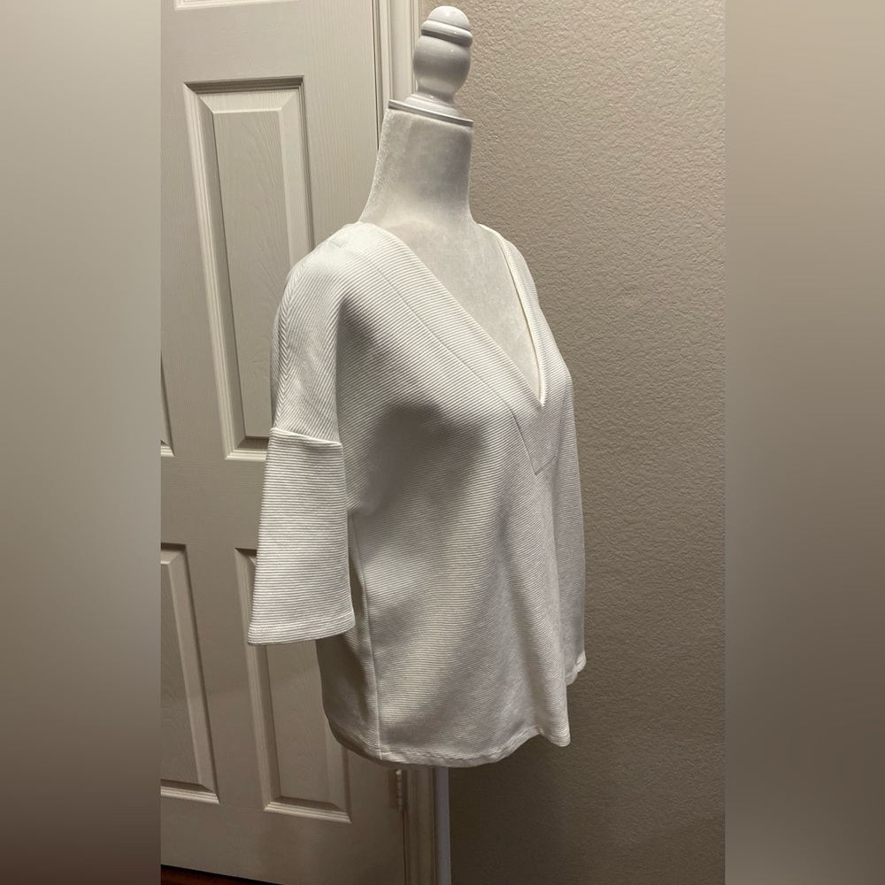 Vintage Y2K Anthropology Dolan Women’s Oversized Boxy Top Deep V-Neck Sz M USA